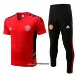 Chandal del Manchester United 22-23 Manga Corta Rojo