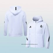Chaqueta con Capucha del Real Madrid 25-26 Blanco