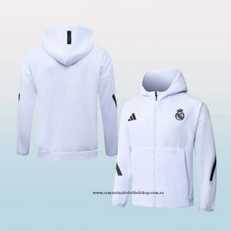 Chaqueta con Capucha del Real Madrid 25-26 Blanco