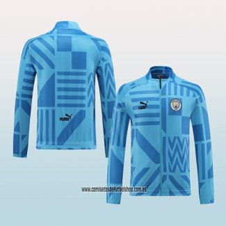 Chaqueta del Manchester City 22-23 Azul Claro