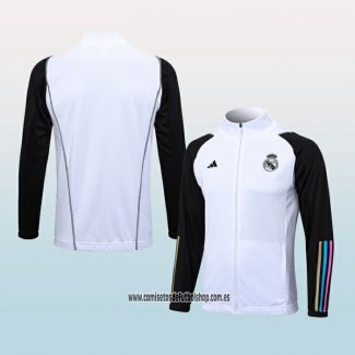 Chaqueta del Real Madrid 23-24 Blanco y Negro