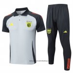 Conjunto Polo del Benfica 24-25 Gris