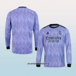 Segunda Camiseta Real Madrid 22-23 Manga Larga