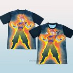 Camiseta Japon Anime Dragon Ball 24-25 Negro Tailandia