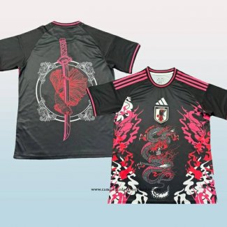 Camiseta Japon Dragon 24-25 Negro y Rosa Tailandia