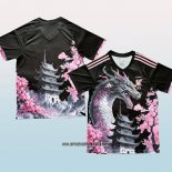 Camiseta Japon Dragon 24-25 Negro y Rosa Tailandia