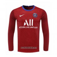 Camiseta Paris Saint-Germain Portero 20-21 Manga Larga Rojo