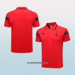 Camiseta Polo del AC Milan 23-24 Rojo