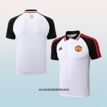 Camiseta Polo del Manchester United 22-23 Blanco