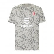 Camiseta Pre Partido del AC Milan 25-26 Gris