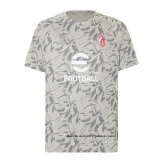 Camiseta Pre Partido del AC Milan 25-26 Gris