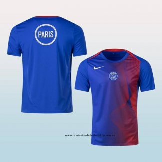 Camiseta Pre Partido del Paris Saint-Germain 25-26 Azul Rojo