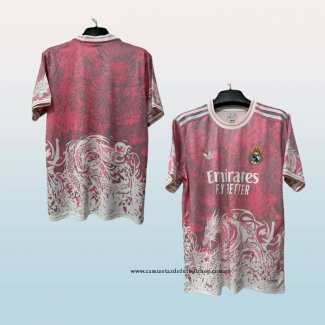 Camiseta Real Madrid Dragon 25-26 Rosa Tailandia