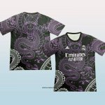 Camiseta Real Madrid Dragon 24-25 Negro Purpura Tailandia