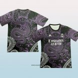 Camiseta Real Madrid Dragon 24-25 Negro Purpura Tailandia
