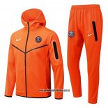 Chandal con Capucha del Paris Saint-Germain 22-23 Naranja