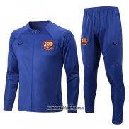 Chandal de Chaqueta del Barcelona 22-23 Azul