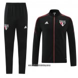 Chandal de Chaqueta del Sao Paulo 21-22 Negro