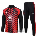 Chandal de Sudadera del AC Milan 23-24 Rojo