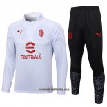 Chandal de Sudadera del AC Milan 23-24 Blanco