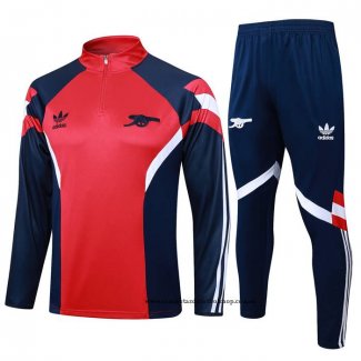 Chandal de Sudadera del Arsenal 24-25 Rojo Azul