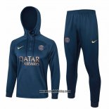 Chandal de Sudadera del Paris Saint-Germain 23-24 Azul Oscuro