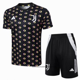 Chandal del Juventus 24-25 Manga Corta Negro - Pantalon Corto
