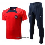 Chandal del Paris Saint-Germain 22-23 Manga Corta Rojo