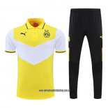 Conjunto Polo del Borussia Dortmund 22-23 Amarillo y Blanco