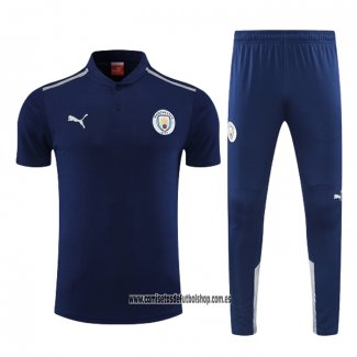 Conjunto Polo del Manchester City 22-23 Azul Marino