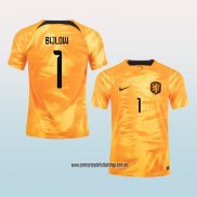 Jugador Primera Camiseta Paises Bajos Bijlow 2022
