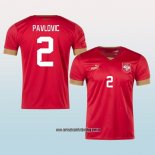 Jugador Primera Camiseta Serbia Pavlovic 2022