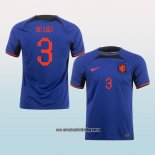 Jugador Segunda Camiseta Paises Bajos De Ligt 2022