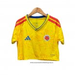 Primera Camiseta Colombia Mujer Corta 2026