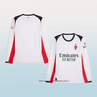 Segunda Camiseta AC Milan 25-26 Manga Larga