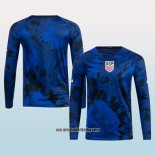 Segunda Camiseta Estados Unidos 2022 Manga Larga