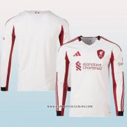 Segunda Camiseta Liverpool 25-26 Manga Larga