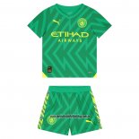 Camiseta Manchester City Portero Nino 23-24 Verde