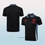 Camiseta Polo del Manchester United 24-25 Negro