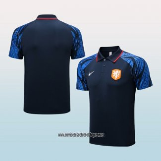 Camiseta Polo del Paises Bajos 22-23 Azul