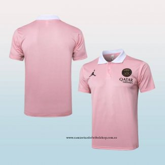 Camiseta Polo del Paris Saint-Germain Jordan 24-25 Rosa