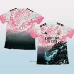 Camiseta Real Madrid Dragon 25-26 Negro Tailandia Rosa