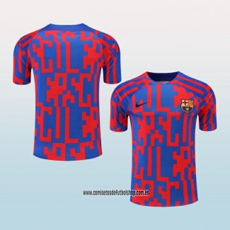 Camiseta de Entrenamiento Barcelona 22-23 Rojo y Azul