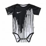 Camiseta de Entrenamiento Corinthians Bebe 2022 Negro y Blanco