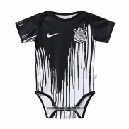 Camiseta de Entrenamiento Corinthians Bebe 2022 Negro y Blanco