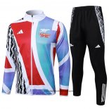 Chandal de Chaqueta del Arsenal Nino 24-25 Rojo y Blanco