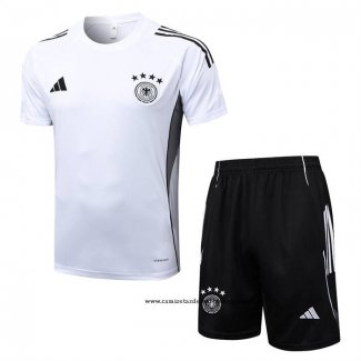 Chandal del Alemania 25-26 Manga Corta Blanco - Pantalon Corto