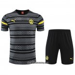 Chandal del Borussia Dortmund 22-23 Manga Corta Gris - Pantalon Corto