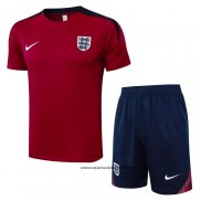 Chandal del Inglaterra 24-25 Manga Corta Rojo - Pantalon Corto