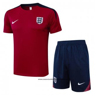 Chandal del Inglaterra 24-25 Manga Corta Rojo - Pantalon Corto